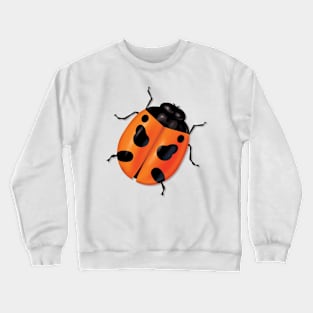 Red and Black Ladybug Crewneck Sweatshirt